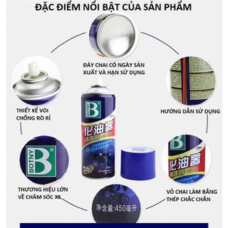 Chai xịt chế hòa khí BOTNY 450ml