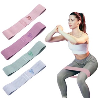 [HR4]Dây kháng lực vải miniband tập mông đùi, dụng cụ tập gym pilates nam nữ