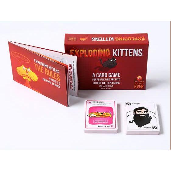 Bài Mèo Nổ - Exploding Kittens (hộp đỏ) board game Asam