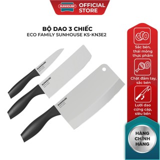 Bộ dao 3 chiếc Eco Family SUNHOUSE KS-KN3E2