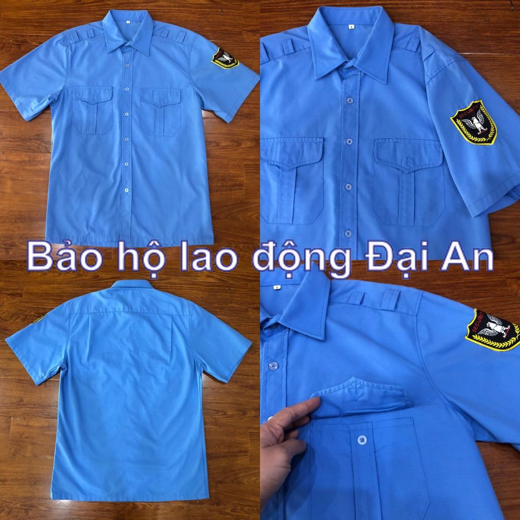 Áo Bảo Vệ Tay Ngắn Vải Si thấm hút mồ hôi- Hình thật, Hàng sẵn (ABV05)