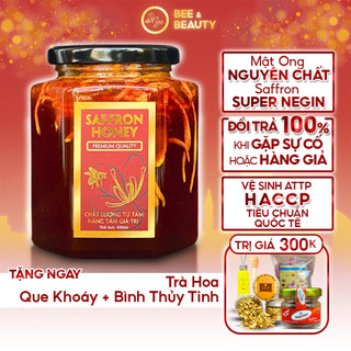 Saffron Ngâm Mật Ong Đông Trùng Hạ Thảo Ngủ ngon sâu giấc Beebeauty chính hãng
