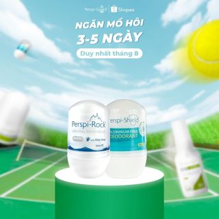 Combo Lăn khử mùi Perspi-Rock 50ml + Lăn khử mùi cao cấp 72h Perspi-Shield 50ml