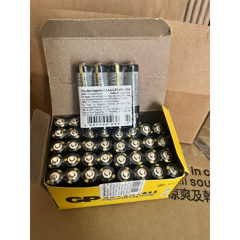 ( Chính hãng) PIN 1,5V GP Batteries siêu bền AAA ( pin tiểu)- AA ( pin to )vỉ 4 viên