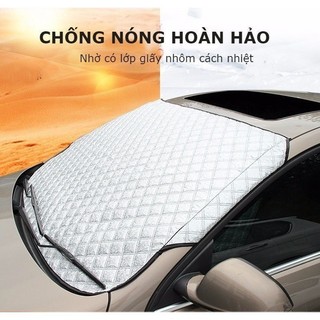  Bạt che nắng kính lái ô tô có cách nhiệt tấm phủ kính lái chắn nắng có trùm gương chống nóng xe hơi 