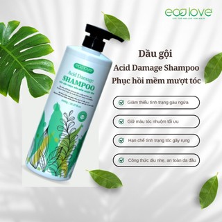 Dầu gội làm mềm mượt và phục hồi tóc thuần thiên nhiên Ecolove Acid Damage Shampoo