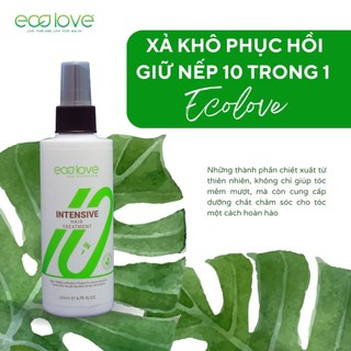 Dầu xả khô phục hồi tóc 10 in 1 Ecolove Intensive Hair Treatment 200ml