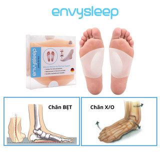 Lót giày Silicon ENVYSLEEP giảm đau lòng bàn chân khi mang giày cao gót - bệnh 'bàn chân phẳng'