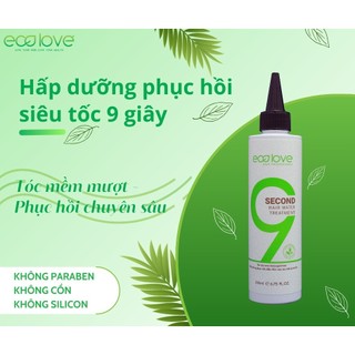 Dầu hấp nuôi dưỡng và phục hồi tóc siêu tốc Ecolove 9 Second Hair Water Treatment 200ml