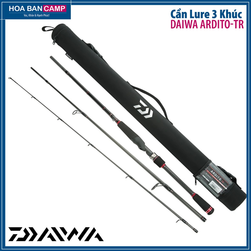 Cần Lure Daiwa Ardito-TR | 3 Khúc - Khoen Fuji Aluminum Oxide, Blank HVF, X45, V-Flex...