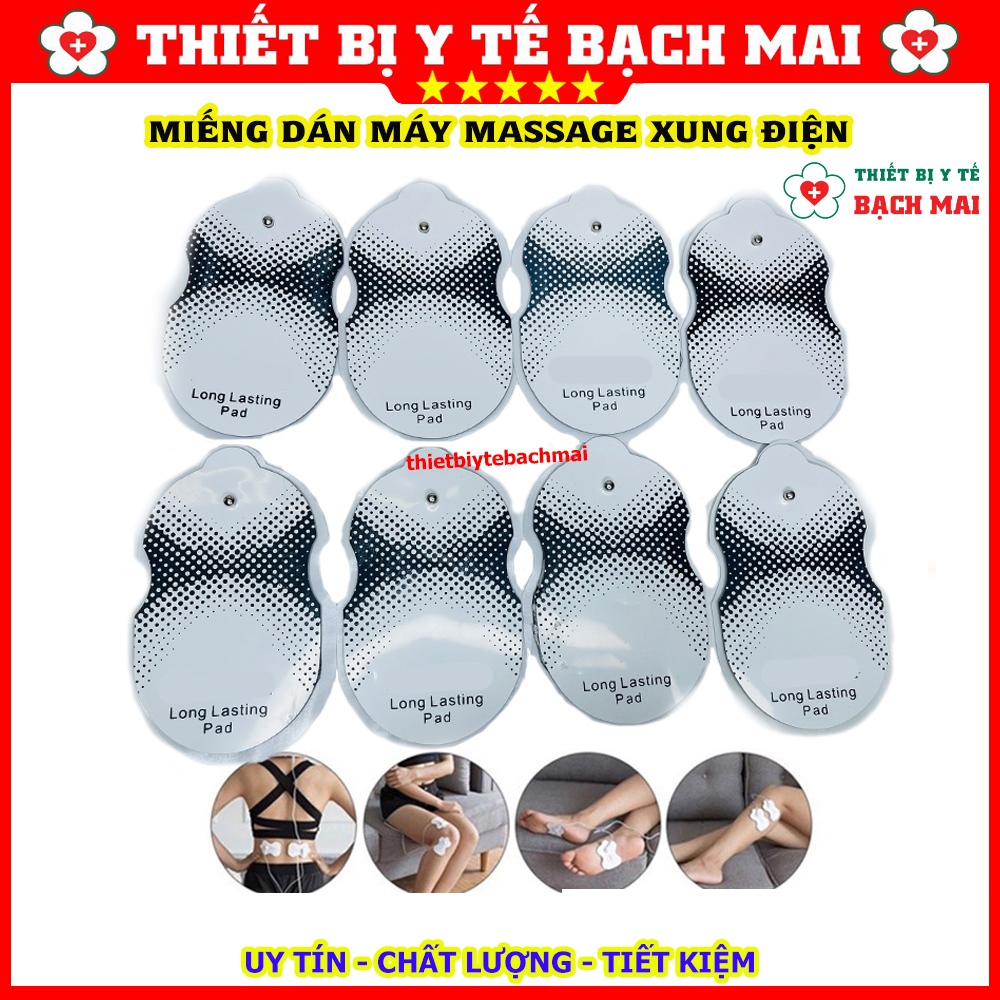 Cặp 02 Miếng Dán Máy Massage Xung Điện Cho Các Loại Máy Massage Điện Xung