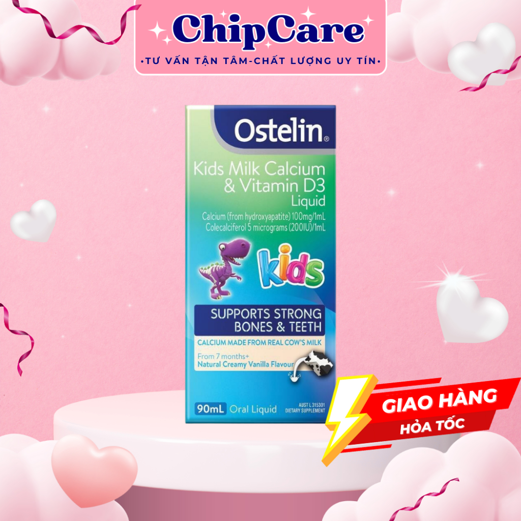 Canxi Ostelin 💥HÀNG CHÍNH HÃNG💥 Sản Phẩm Bổ Sung Canxi Cho Bé Và Vitamin Dùng Cho Người Lớn Và Trẻ E