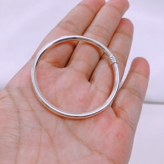 Lắc bạc trơn cho bé LINH MIU SILVER