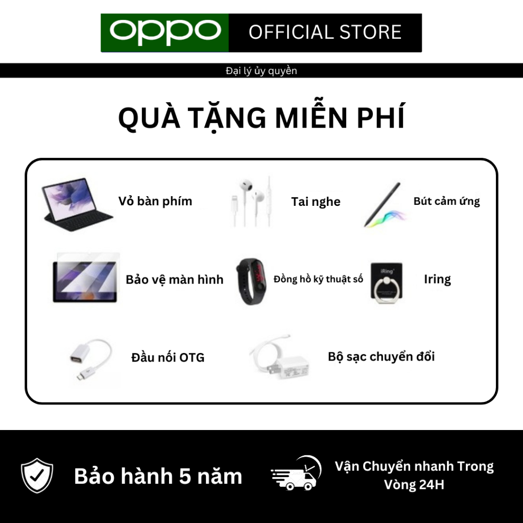 2025 MẪU MỚI Oppo Pad A12 Pro 12inch Android 12.0 [RAM 16GB 512GB ROM] Máy tính bảng Android hai SIM 4G/5G LTE WiFi | BigBuy360 - bigbuy360.vn