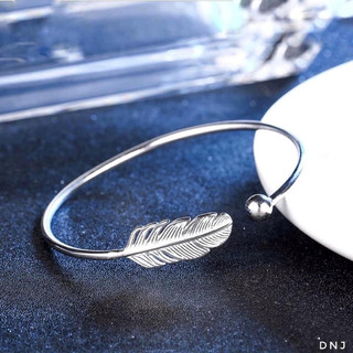Lắc Tay Lông Vũ LINH'S MIU SILVER Lắc Tay Bạc Ta