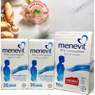 ( Bill+ Tem Chemist) Viên Uống Tăng Chất Lượng Tinh Trùng Menevit