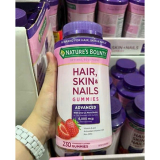  Kẹo mọc tóc Nature’s Bounty Hair Skin Nails 230 viên của Mỹ  Date Xa   kẹo dẻo gummy tóc 