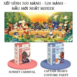 Bộ đồ chơi xếp hình giấy Mideer nhiều mảnh ghép 384 500 528 miếng ghép cho bé từ 6 tuổi My Mickey Shop
