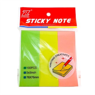 Giấy note, giấy ghi chú gs-02 mm, 3 màu