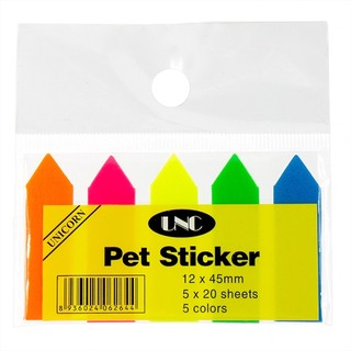 Giấy note, giấy ghi chú unc 12x45mm
