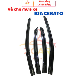 Vè che mưa xe Kia Cerato 2019-2021, chất liệu nhựa đen cao cấp