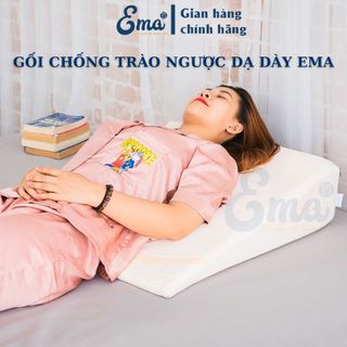 Gối chống trào ngược dạ dày cho người lớn Ema - Giảm trào ngược, viêm họng, nuốt vướng, nghẹn cổ