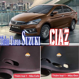 Thảm Phủ Taplo Ciaz 2018 2019 2020 2021 2022 2023 2024 Loại 1 Lông Cừu, Carbon Có Chống Trượt, chuẩn Form xe