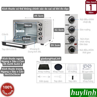 Lò nướng đối lưu 32 lít Sharp EO-A324RCSV-ST [12 chức năng] - [A323RCSV - 5 chức năng] [A384 - 12 chức năng - 38 lít]