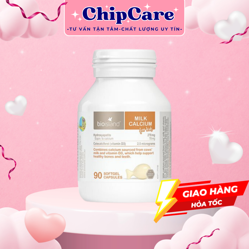 [ NHẬP KHẨU ] Canxi Sữa Hữu Cơ Milk Canxi Bioisland Cho Bé