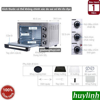 Lò nướng đối lưu Sharp EO-A323RCSV-ST - 32 lít [A324RCSV]