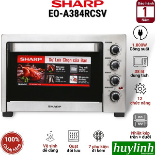 Lò nướng đối lưu Sharp EO-A384RCSV-ST [12 chức năng] - 38 lít [A383RCSV - 5 chức năng]