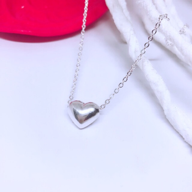 Dây chuyền mặt tim trơn LINH MIU SILVER
