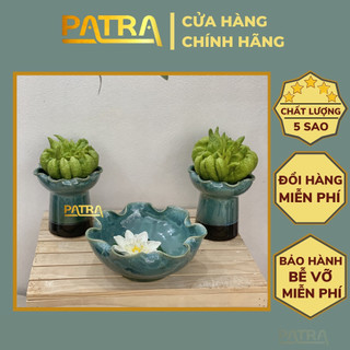 Combo 1 bát sen thả hoa + 2 ly phật thủ - bát minh đường tụ thuỷ