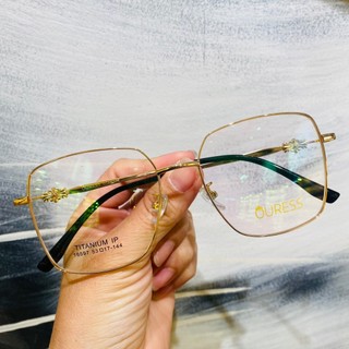 Gọng kính cận 16597 chất liệu titan thời trang mắt kính OURESS nam nữ siêu nhẹ siêu bền