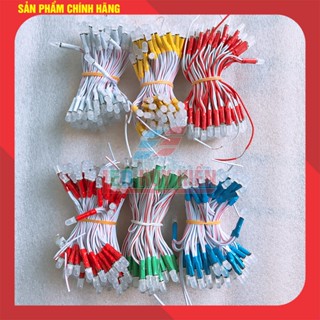 Cụm 100 bóng led liền dây đồng JIYI (IPY) 5V và 12V các màu đơn sắc, led liền dây đồng