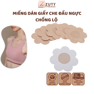 Miếng dán ti ngực giấy, Túi 10 miếng dán ngực chống lộ ti khoe vòng 1 quyến rủ LAURIEL D002
