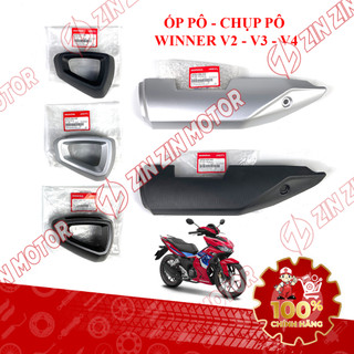 Chụp đuôi pô, ốp che pô winner x v2 v3 v4, rs 150 v3 đen, bạc 18327-k2p-v60, 18327-k56-v50, 18327-k56-v60, 18356-k2p-v60