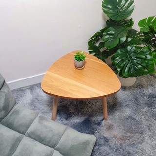 Bàn trà 💜FREESHIP💜 Bàn ngồi bệt hình Oval mini 40*40 chân xoáy làm bàn cà phê, decor phòng xinh xắn