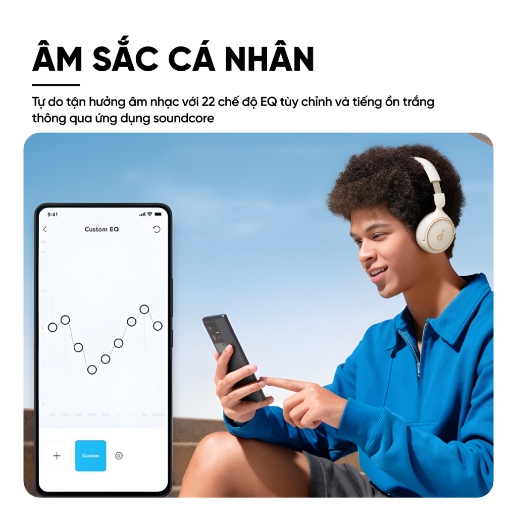 Tai nghe không dây chụp tai soundcore H30i | Hỗ trợ app | Pin khủng | Bluetooth 5.3 | BigBuy360 - bigbuy360.vn