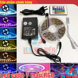 Cuộn Led dây RGB 5050, led cuộn 7 màu 5 mét, đèn LED tiktok