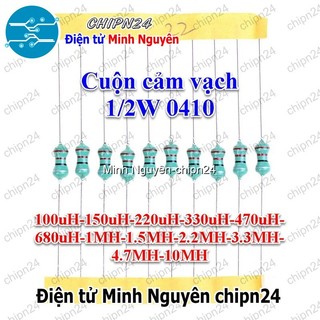 [10 cái] Cuộn cảm vạch 1/2W DIP 0410 (100uH/150uH/220uH/330uH/470uH/680uH/1MH/1.5MH/2.2MH/3.3MH/4.7MH/10MH)- [Chọn Loại]