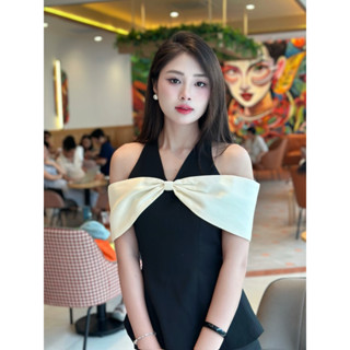 Áo sơ mi kiểu thiết kế kiểu cổ nơ Salim 2024 áo sơ mi nữ thiết kế cố nơ chiết eo tôn dáng sang chảnh cobe.official