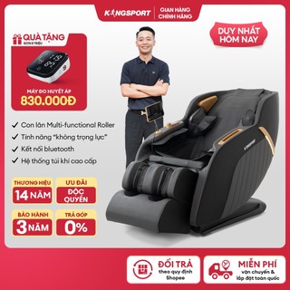 Ghế massage KINGSPORT G77 New màu sắc hiện đại, tích hợp điều khiển bằng giọng nói, khung ghế rộng rãi và thoải mái