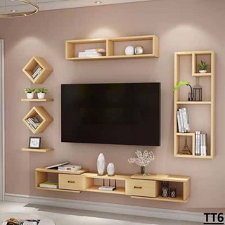  Kệ tivi treo tường KTT-116 Nội Thất Mộc cho phòng khách phòng ngủ .Gỗ MDF lõi xanh chống ẩm nhập khẩu Thái Lan 