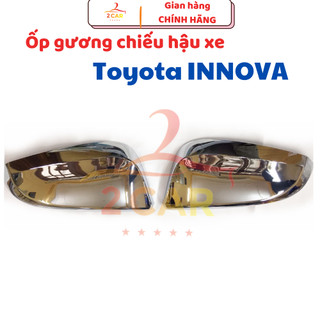 Ốp gương chiếu hậu xe Toyota Innova 2017- 2022, chât liệu nhự xi mạ crom cao cấp