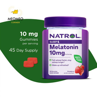 Kẹo ngủ Natrol Melatonin 10mg Mỹ Kẹo dẻo Natrol Gummies 90 viên