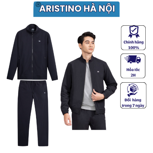 (CÒN  XXL) Bộ đồ gió nam 2 lớp Insidemen chịu trách nhiệm sản xuất bởi Aristino IJS003W2