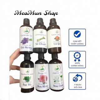 Tinh dầu sả chanh,bạc hà, hoa hồng, quế... xông phòng spa. Chai 100ml