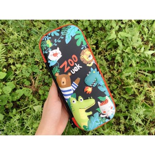 Hộp bút UEK chính hãng cho bé trai tiểu học khoá kéo nhẹ không ồn chống nước full box