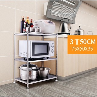 Kệ bếp inox 3 tầng 53x75x35 cm